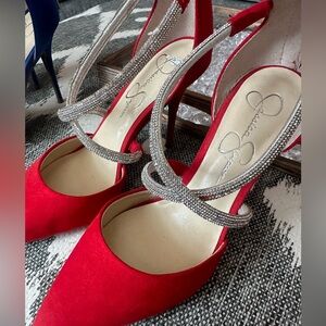 **New** Blue Jessica Simpson Rhinestone Straps